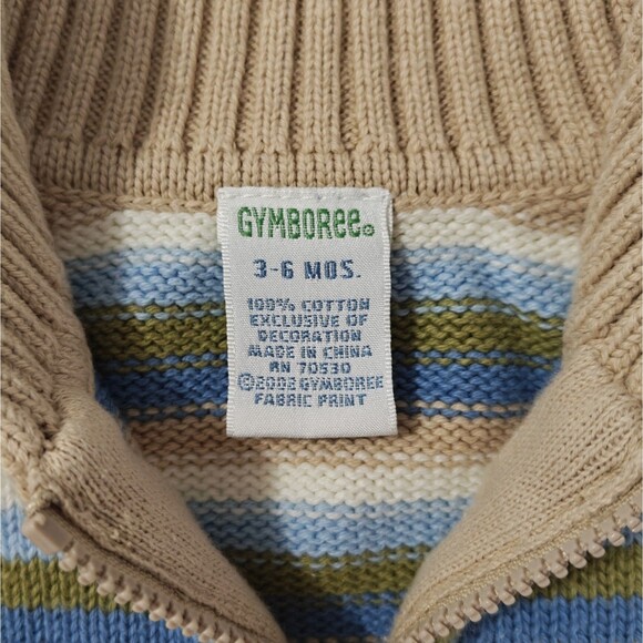 Vintage Gymboree Airplane Cardigan Overalls Set 3 - 6 M Baby Boys Flyer Aviator - Picture 13 of 16